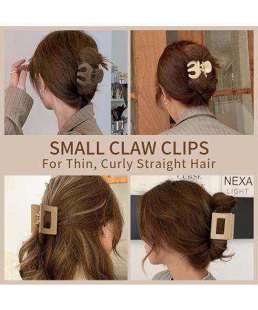 10Pcs Non-Slip Matte Hair Claw Clips for Thick Thin Hair - Strong & Cute Clips for Women and Girls - Buy Online on GoSupps.com