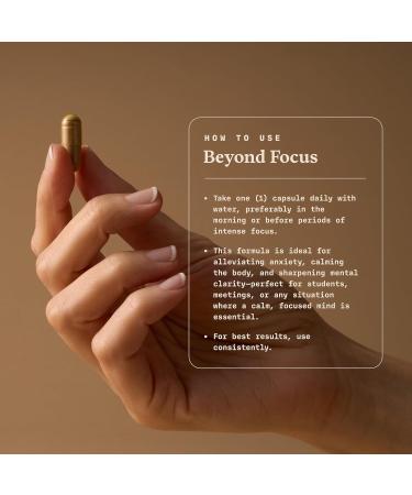 Ultra Life Sport - Beyond Focus Organic Mushroom Supplement - 30 Capsule Brain Supplements for Memory and Focus - 100% Vegan Non-GMO - Memory Booster with Bacopa Cordyceps & Lion s Mane - Buy Online on GoSupps.com