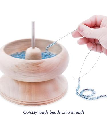 Beadalon Loader Spin-N-Bead Senior in Brown - Easy Bead Stringing Tool - Buy Online on GoSupps.com