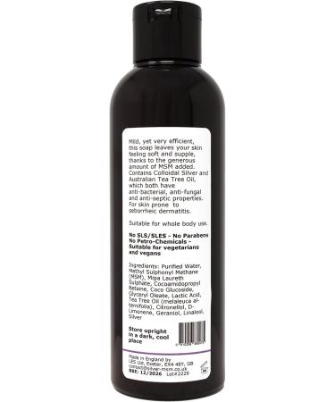 argentume plus - Silver-MSM Seb Derm Soap with Australian Tea Tree 200 ml | For skin prone to seborrheic dermatitis - Buy Online on GoSupps.com