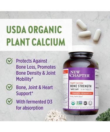 New Chapter Bone Strength Take Care - 60 Vegetarian Tablets for Optimal Bone Health - Buy Online on GoSupps.com