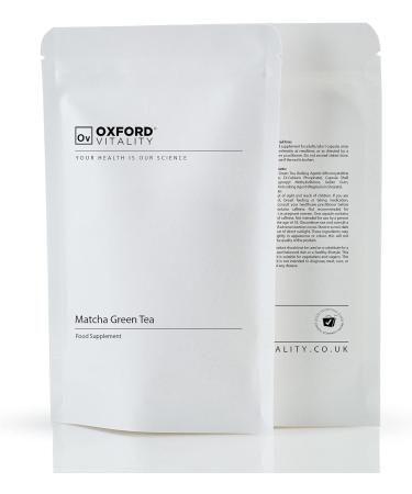 Matcha Green Tea Capsules | Non-GMO | Vegan | Rich in Polyphenols | Premium Quality | UK Made | Oxford Vitality (365 Capsules) 365 Count (Pack of 1) - Buy Online on GoSupps.com
