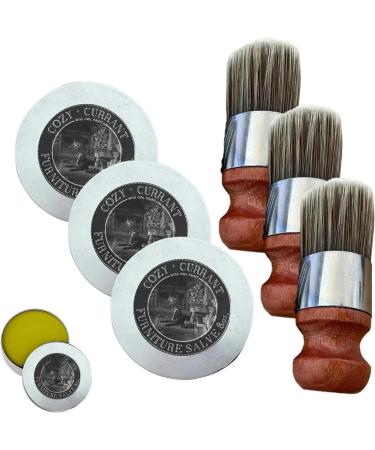 Furniture Salve For Leather Leather Salve For Furniture Leather Furniture Salve And Brush Leather Conditioner Restorer & Polish Leather Cleaner Set For Furniture Car Seats