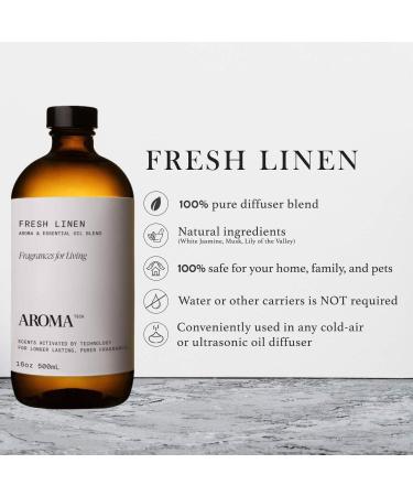 AromaTech Floral Fragrance Essential Oils - for Aroma Oil Scent Diffusers (Fresh Linen) (16 Fl Oz (Pack of 1)) - Buy Online on GoSupps.com