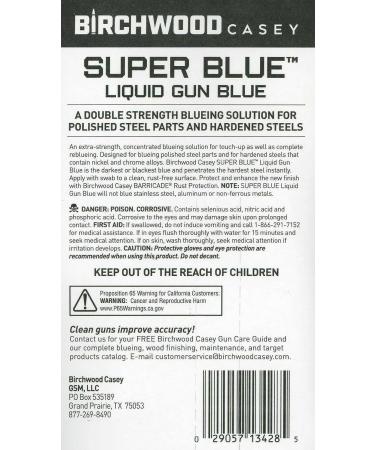 Birchwood Casey E & F Super Blue Liquid Gun Blue 90ml - Professional Grade Gun Bluing Solution - Buy Online on GoSupps.com