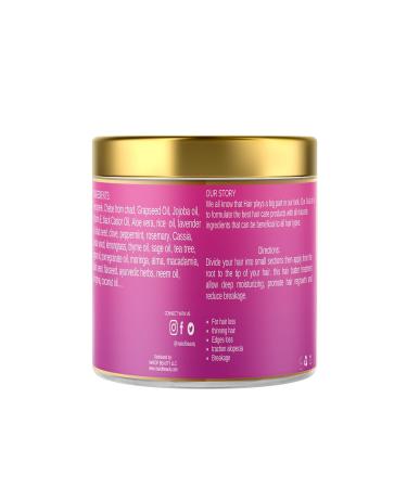 Chebe Hair Growth & Thickening Butter | Ayurvedic Deep Conditioner with Shea Cocoa Mango Butter & Fenugreek 8 oz for All Hair Types - Buy Online on GoSupps.com