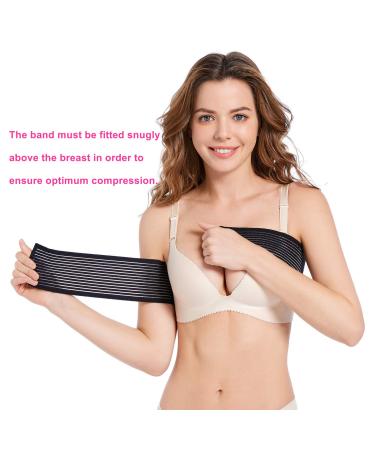 Breast Implant Stabilizer Band | Post Surgery Chest Support Belt in Black - Buy Online on GoSupps.com