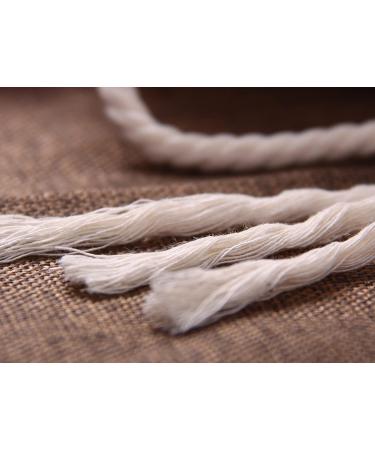 XKDOUS 4mm x 150Yards Natural Cotton Macrame Cord - 3 Strand Twisted Rope for Wall Hanging, Plant Hangers, Crafts & Knitting - Soft Undyed Cotton Rope for Decorative Projects - Buy Online on GoSupps.com
