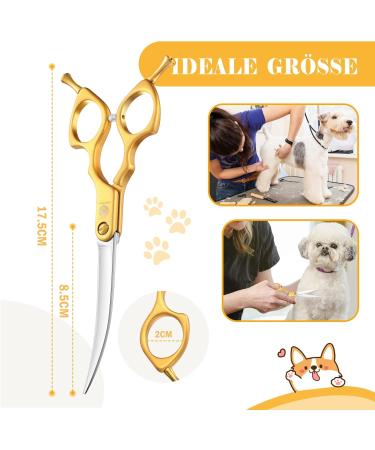 Purple Dragon 6.5 Dog & Cat Grooming Scissors - Ultra-Light Aluminum Handle JP 440C Steel Fur Shears for Professionals & Beginners - Buy Online on GoSupps.com