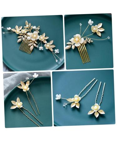 minkissy Wedding Hair Clips Hair Comb Manual Bride Pearl Vintage Decor
