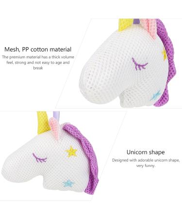 Solustre Unicorn Shower Sponge - Baby-Friendly Soft Loofah for Kids & Women | Gentle Skin Cleaning & Peeling Mesh | Ideal for Baths - Buy Online on GoSupps.com