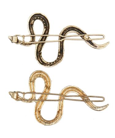 6 Pcs Vintage Snake Hair Clips Metal Hair Pins for Women/Girls, Golden/Ancient Gold - Buy Online on GoSupps.com