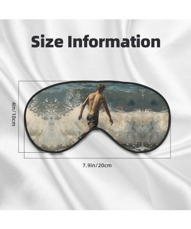 Beach Surf Print Double-Sided Eye Mask Soft and Light Blocking for Enhancing Sleep Quality - Buy Online on GoSupps.com