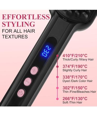 Hair Straightener Brush - Ionic Hair Straightening Comb for Women | Fast Heating 8 Temp Settings Dual Voltage & Glove Included - Buy Online on GoSupps.com