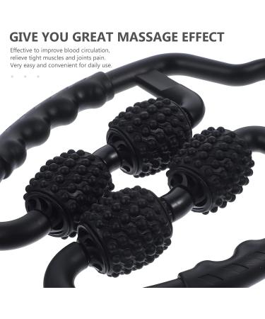 Manual Foam Massage Roller - Muscle Massager for Neck Shoulder Legs Arms & Back Pain Relief - Buy Online on GoSupps.com