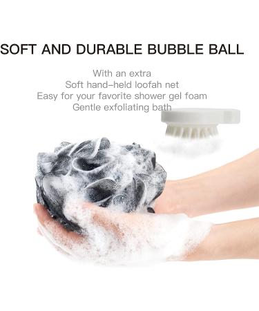 8-Pack Bath Brush Set - Long Handled Exfoliating Back Scrubber, Shower Loofah Sponge, Scalp Massager - Men and Women - Buy Online on GoSupps.com