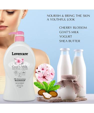 Lover's Care Goat's Milk Moisturizing Body Wash Royal Cherry Blossom 40.7 Fl.Oz - Single Pack - Buy Online on GoSupps.com
