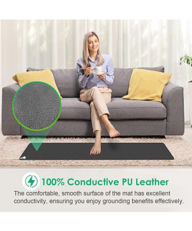 NHGYESJWUU Grounding Mat for Bed | Universal Earth Therapy Mattress - Enhanced Sleep & Wellness (99.1 x 30 cm) - Buy Online on GoSupps.com