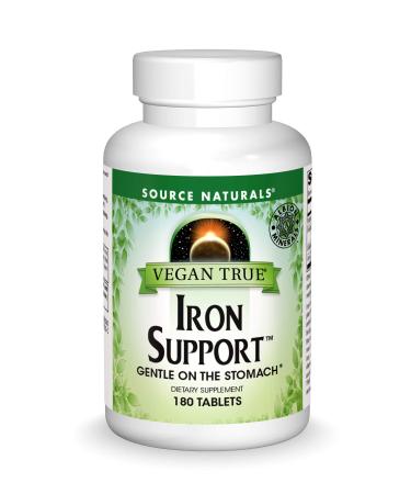 Source Naturals Vegan True Iron Support 180 Tablets
