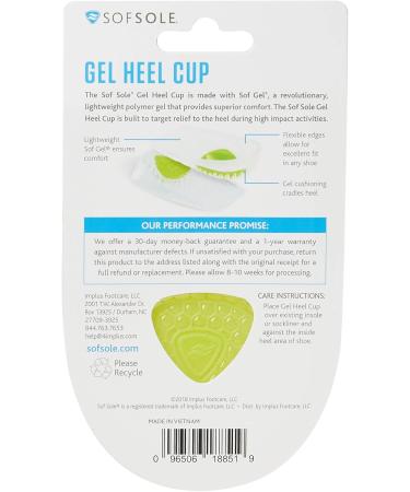 Sof Sole Gel Heel Cup for Women (Size 5-11) - Comfort & Support for Feet | International Shipping Available - Buy Online on GoSupps.com