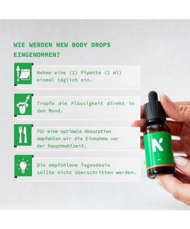 NEW BODY DROPS - Vegan Gluten Free & Non-GMO Liquid Drops for Effective Body Management | 60ml (2 Pack) - International Shipping Available - Buy Online on GoSupps.com