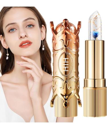  Jildouf Flower Jelly Color-Changing Lipstick | Long-Lasting Nourishing Glossy Lip Balm | Nourishing Color-Changing Temperature Gelatin Lip Balm Lipstick - Buy Online on GoSupps.com