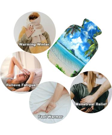 Shop Naanle Tropical Palm Hot Water Bottle 2L - Relief for Menstrual Cramps & Pain Heat & Cold Therapy | International Shipping Available - Buy Online on GoSupps.com