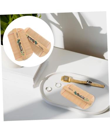 Lot de 2 Peignes Dents Denses en Bambou Double Face Soins Capillaires Doux et Faciles Transporter pour liminer Pellicules et Poux - Buy Online on GoSupps.com