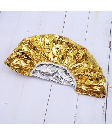Sewroro Lot de 10 Bonnets de Coiffure en Aluminium Dor s Bonnet Isolant Thermique Bord lastique Taille Unique Protection Thermique pour Soins Capillaires Domicile et Salon - Buy Online on GoSupps.com