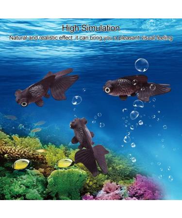 Shop Brown Goldfish - Realistic Floating Plastic Fish for Aquariums | Movable Ornament Decorations - Buy Online on GoSupps.com