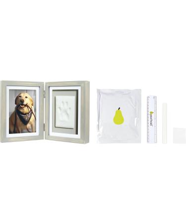 Pearhead Pet Paw Print Photo Frame - DIY No Mess Keepsake Kit for Cats & Dogs | Ideal Memorial Gift in Distressed Gray - Buy Online on GoSupps.com