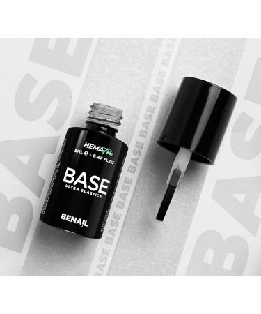  Benail Hema-free semi-permanent nail base with dispersion gel base for semi-permanent nail polish strong and elastic for professional nail reconstruction gel acrylic acrylic nail reconstruction - Buy Online on GoSupps.com