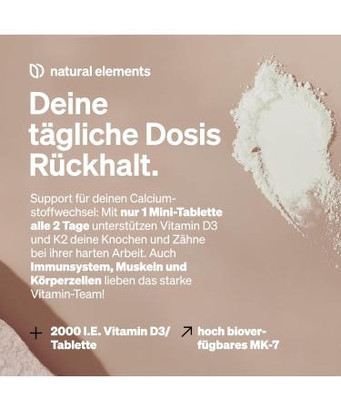 Buy Vitamin D3 + K2 - 99.7% All-Trans MK-7 & 2000 IU - 240 Tablets Highly Bioavailable Made in Germany - Buy Online on GoSupps.com