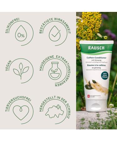 RAUSCH Apr s-shampoing la caf ine au ginseng 150 ml Soin stimulant et fortifiant pour les racines affaiblies des cheveux Fabriqu en Suisse avec des extraits de ginseng de guarana et de caf ine - Buy Online on GoSupps.com