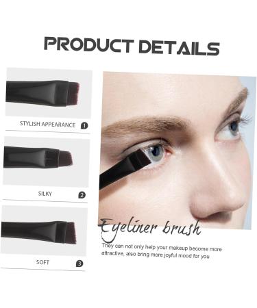DRESSOOS 3pcs Eyeliner Brush Eyebrow Brush Angled Eyeshadow Brush Female Eye Lash Brush Make up Brush Eye Liner Brush Girl's Eyeliner Brush Flat Eyeliner Brush Angled Makeup Brush - Buy Online on GoSupps.com