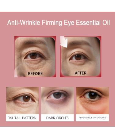 Huile essentielle pour les yeux raffermissante anti-rides bille de roulement pour les yeux l'huile de ricin avec extrait de ginseng s rum sous les yeux pour les cernes les poches (2 pi ces) - Buy Online on GoSupps.com