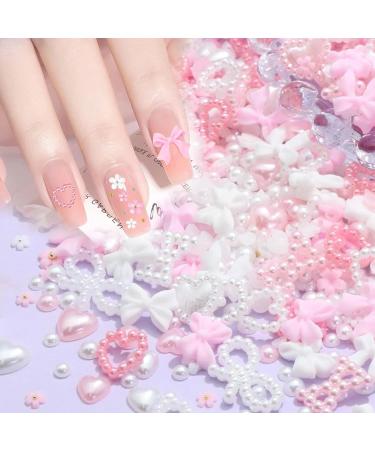 1000-Piece 3D Nail Decoration Set | 8 Color Nail Charms & Connectors | DIY Manicure & Jewelry Accessories - Buy Online on GoSupps.com