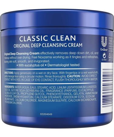 Noxzema Classic Clean Original Deep Cleansing Cream 12 Ounces - Buy Online on GoSupps.com