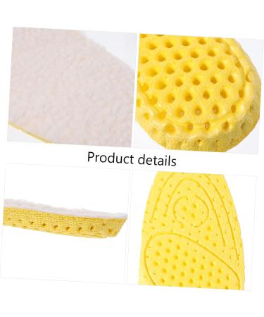 Winter Warm Insoles for Men & Women | Fluffy Thermal Slipper Inserts | Heated Shoe Pads for Outdoor Use - Beige 7.5 - Buy Online on GoSupps.com