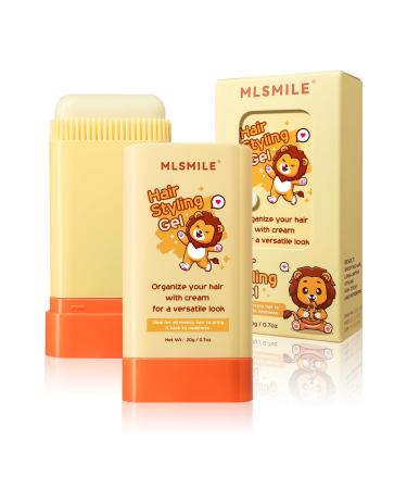Hair Wax Stick for Baby Styling 2-in-1 Design with Built-in Comb Slick for Kids Waxes Moisturizing Non-Greasy Easy to Use Compact and Portable