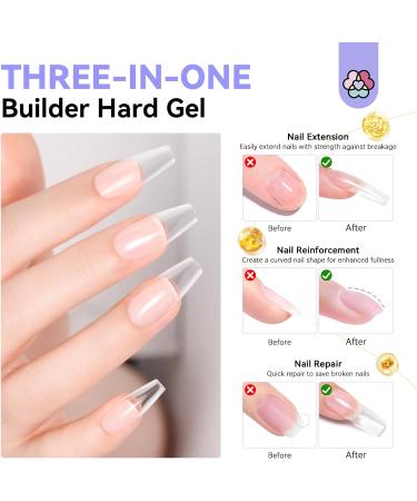 Saviland Builder Gel with Vitamin E&B5 - Clear Nail Gel for Extension and Repair | Hard Gel in a Bottle - Buy Online on GoSupps.com