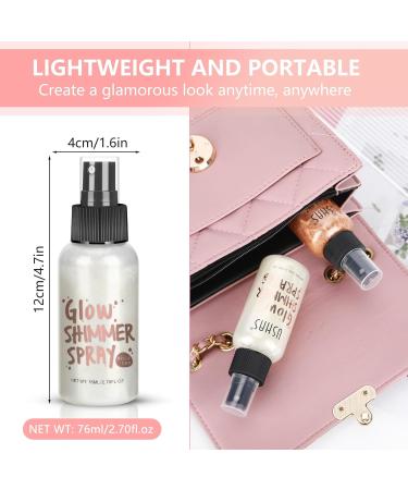 Body Glitter Spray - Quick-Drying & Long-Lasting Glitter Hairspray for Hair Body & Clothes | 76 ML (2 Pack) - Perfect for Stage Makeup & Festival Rave (Purple - Buy Online on GoSupps.com
