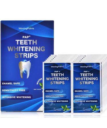 Teeth whitening Strip, 28 Sensitivity Free Whitening Strips, Peroxide Free, 14 Treatments for Teeth whitening, Professional and Safe Teeth whitening Strips Blue