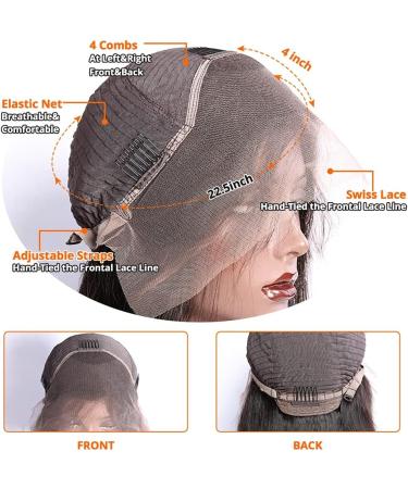 MSGEM 28 Brazilian Kinky Curly HD Lace Front Wig 180 Density - Natural Black 13x4 Transparent Lace Human Hair Wig for Black Women - Buy Online on GoSupps.com