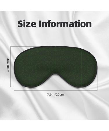 Buy SSIMOO Hunter Green Floral Petals Pattern Sleep Mask - Adjustable Breathable & Fashionable Eye Mask for Comfortable Sleep - International Shipping Available - Buy Online on GoSupps.com