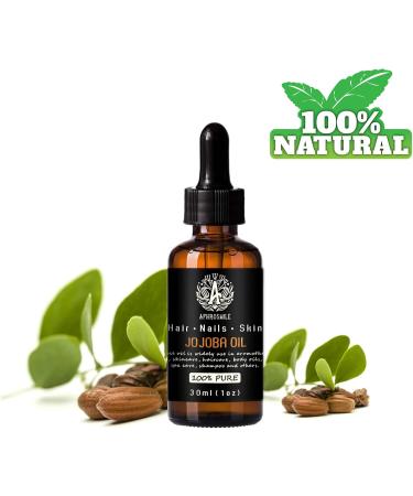 100% Pure Jojoba Oil for Massage & Skincare - 30ml Carrier Oil | Nourish Hair & Skin | Best Base Oil 1oz - Buy Online on GoSupps.com