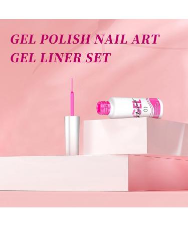 Liner Gel Nail Polish Set Nail Art Polish Gel Liner Nail Polish Nail Art Gel Polish Nail Designs Gel Nail Art Polish Nail Art Gel (Liner Gel Nail Polish Set (Liner Gel Nail Polish Set 6colors) - Buy Online on GoSupps.com