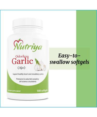 Odorless Garlic (AJO) - Supports Cardiovascular Health - Promotes Healthy Cholesterol - Immune System Support - 100 softgel - Buy Online on GoSupps.com