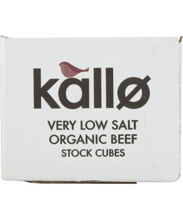 Kallo Foods Organic Very Low Salt Beef Stock Cubes - 48g - Buy Online on GoSupps.com