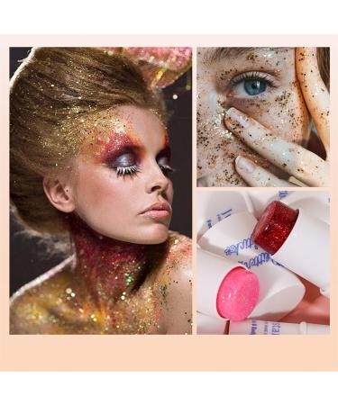 Buy MAEPEOR Body Glitter Stick | 8 Colors Mermaid Sequins Gel for Face Body Hair & Eyes Holographic Chunky Glitter (Color 08) - Worldwide Shipping - Buy Online on GoSupps.com
